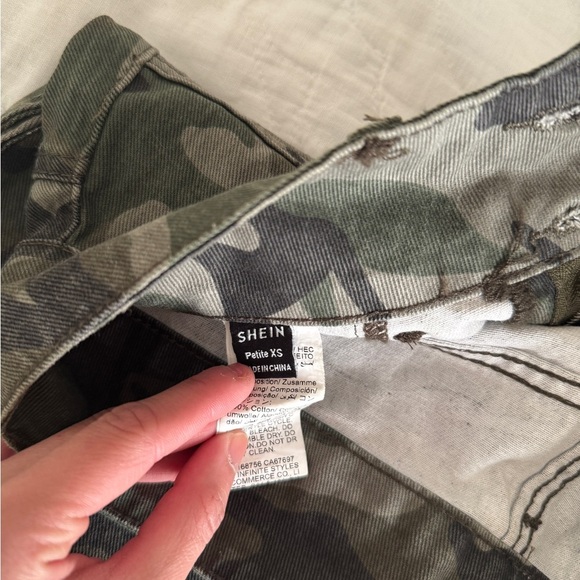 NWT SHEIN PETITE Summer Fashion Camouflage Slim Fit Multicolor / 2(Petite XS - Picture 11 of 16